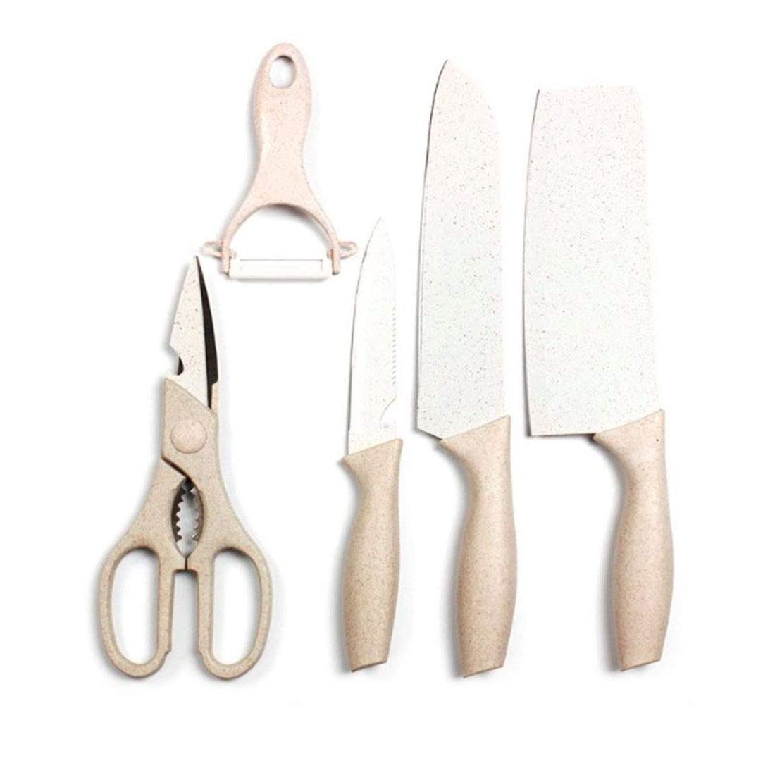 pink knife set with block-knife set pink kitchen accessories-knives set for Kitchen Peeler