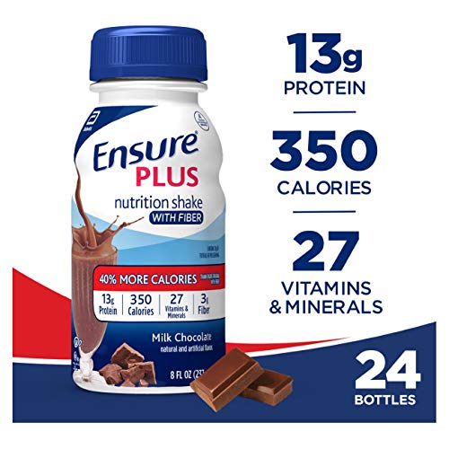 Ensure Plus Nutrition Shake with Fiber, with 13 grams of high-quality protein, Meal