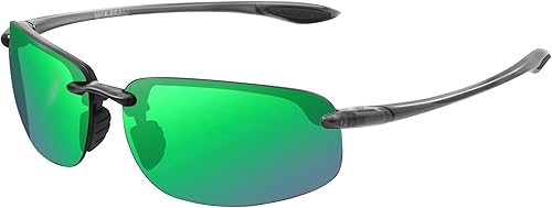 Miniatura 66 de JULI - Lentes de sol deportivos para hombres y mujeres, marco sin montura Tr90 para correr, pesca, béisbol, conducción, MJ8001