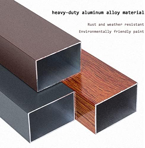 Heavy Duty Aluminum Window Air Conditioner Fence Screen - Waterproof, Dustproof Outdoor Privacy Cover for Condensing Units, Trash Can Enclosure, Garden Flower Stand - Black