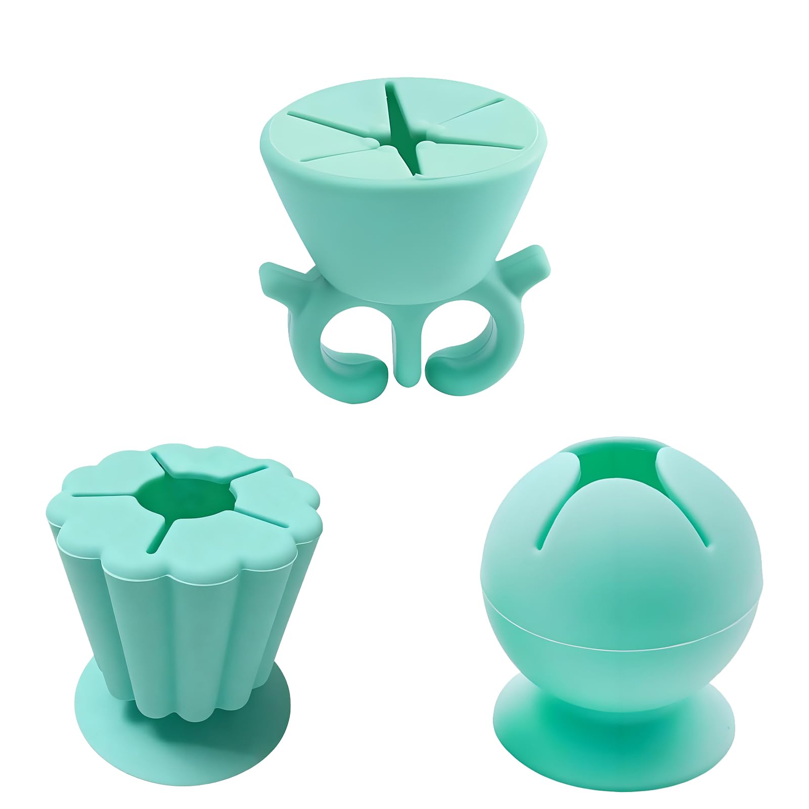 3Pcs Vinyl Weeding Tool Waste Collector Set- Flower,Ball,and Ring Shapes