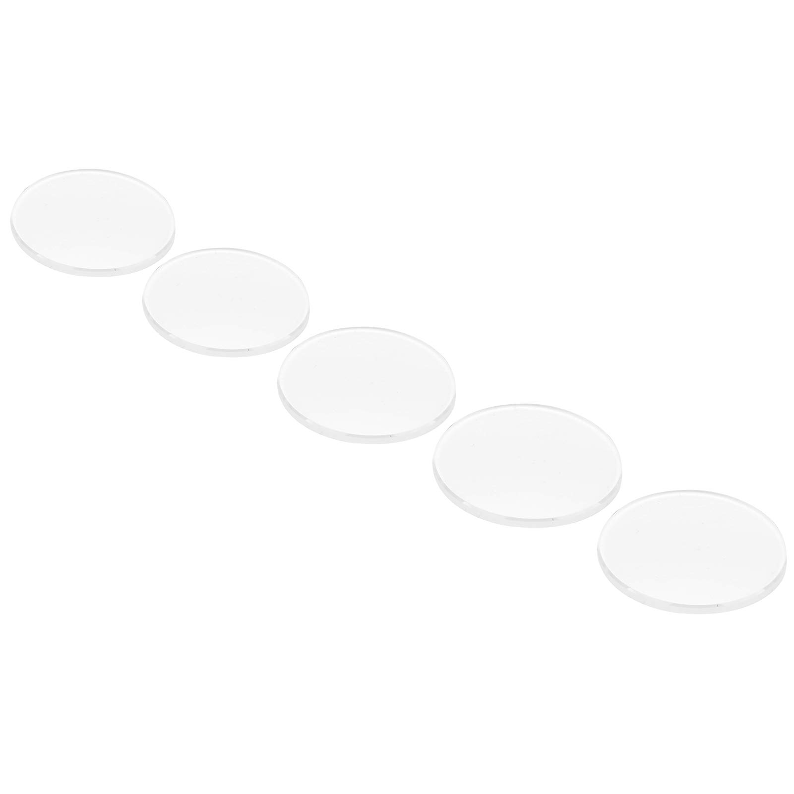 5-teiliges Saphir-Kristallglas, doppelt gewölbtes Uhrenglas-Set, rundes Uhrenglas, Ersatz, 20 mm, 20,5 mm, 21 mm, 21,5 mm, 22 mm Durchmesser, 1,2 mm Dicke, für Uhrmacher-Reparatur