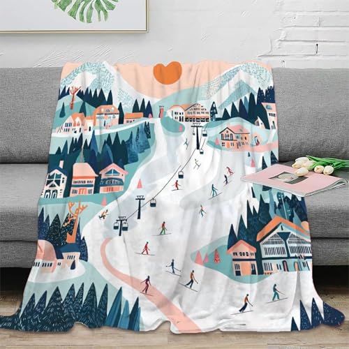 Couverture polaire de ski grand format pour soirées cocooning - 3