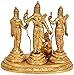 Ram Sita Laxman Hanuman Statue Hindu God Figurine Metal Brass Sculpture Ram Darbar Statue Height 7 Inch