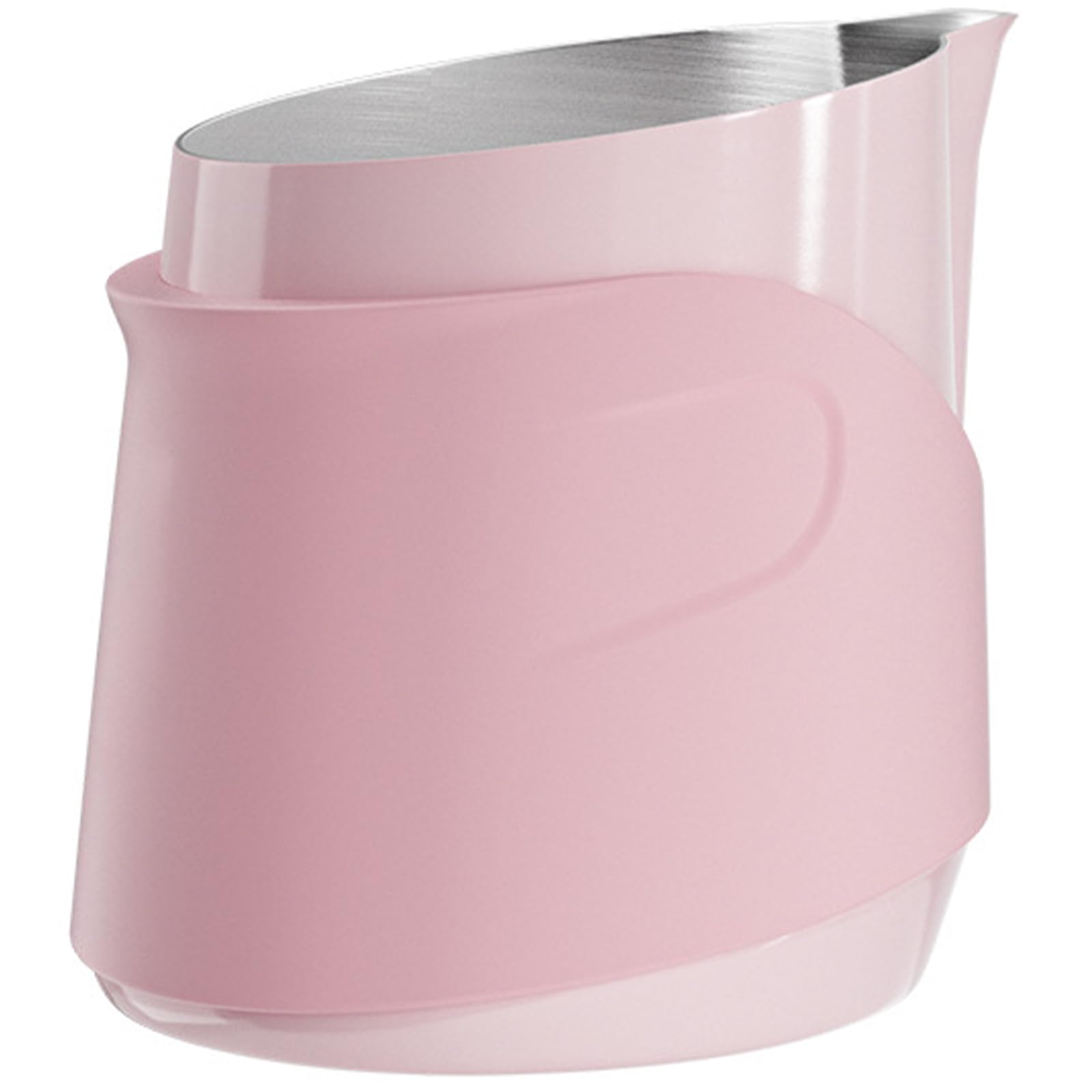Kalttoy A Handleless Frothing Jar Stainless Steel Construction Milk Frother Steamer Cup Portable Coffee Rt Ccessory Ergonomic Handleless Frothing Jar