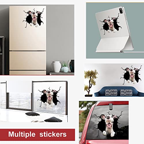 Liuxunju Great Dane Car Sticker, 3D Car Window Crack Decals, Car Vinyl Sticker, Suitable For Wall, Car Glass Bumper Sticker, Refrigerator, Laptop 1Pcs #TOP6
