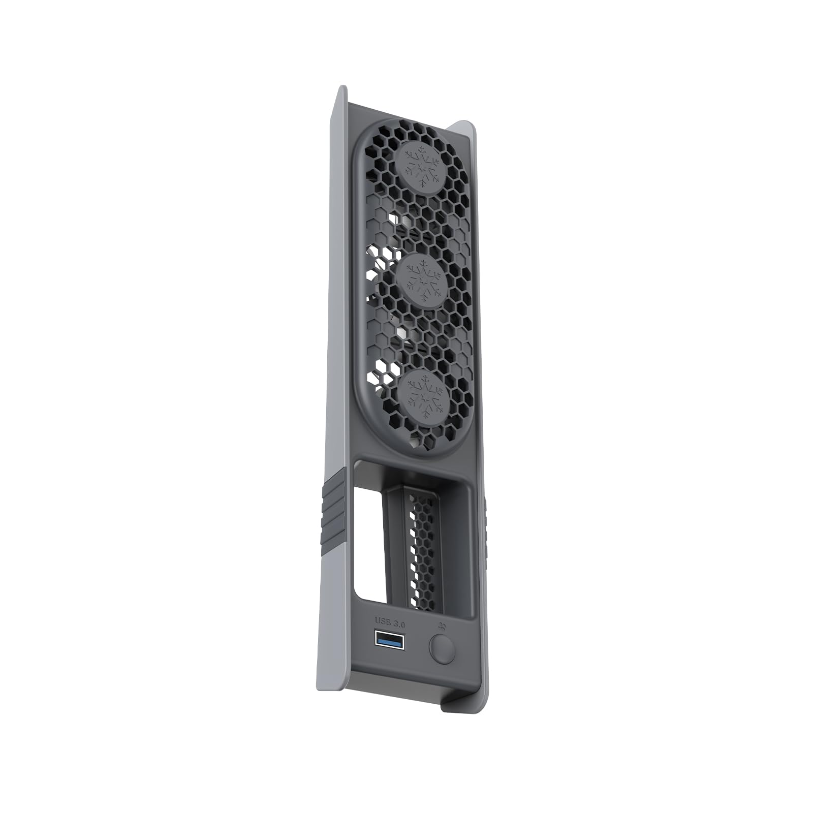 Ventilateur de refroidissement pour PS5 Pro/PS5 Slim,Console Ventilateur de refroidissement externe,Ventilateur silencieux avec éclairage RGB pour PS5 Pro/PS5 Slim Disc&Digital Edition (gris)