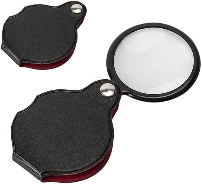 10X Folding Magnifier Portable Handheld Magnifying Glass Lens Mini Pocket Jewelry Reading Loupe Glasses