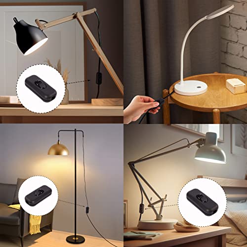Venforze Inline Cord Switch On/Off Lamp Control Appliance Switch AC120V 10A, 250V 6A Suitable for Appliance or Bedroom Table Lamp Desk, etc 5 Pack