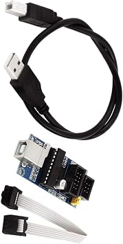 Aexit USBtinyISP USBTiny Computer Components ISP Programmer for Bootloader AVR w Power Supplies USB/6Pin Cable
