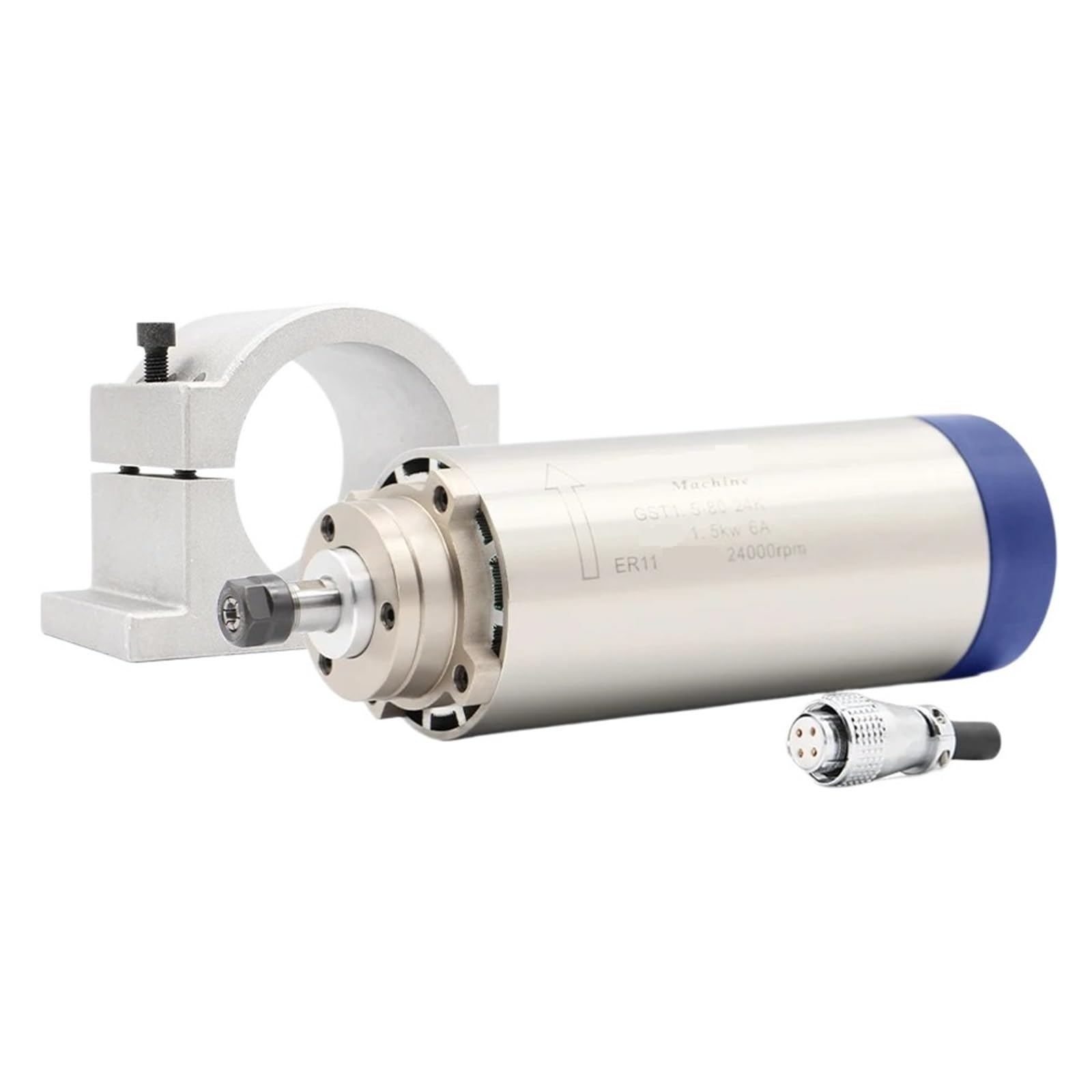 CNC Do Obróbki Drewna 1,5 KW ER11 80 Mm Silnik Wrzecionowy Chłodzony Powietrzem 4 Szt. Łożyska 24000 Obr./min Cicha, Wydajna I Stabilna Praca