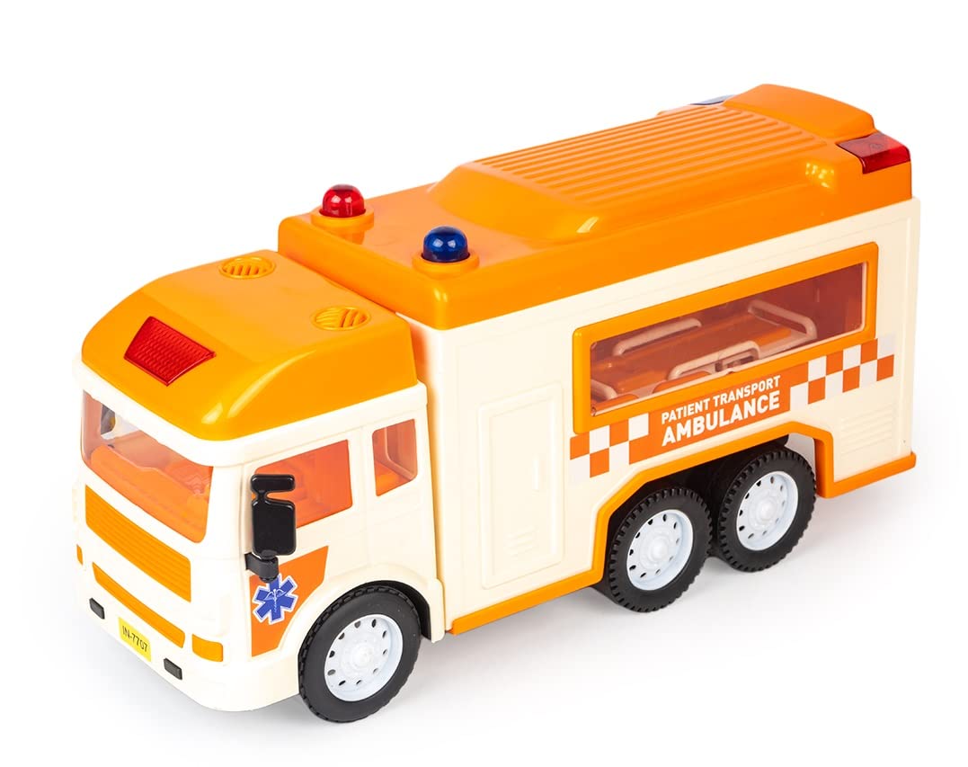 MY FIRST WHEELS Ambulance Emergency Service Van Friction Powered Big Size Plastic Toy Vehicle for Kids (B0C1V6LBT9) Amazon Price History, Amazon Price Tracker