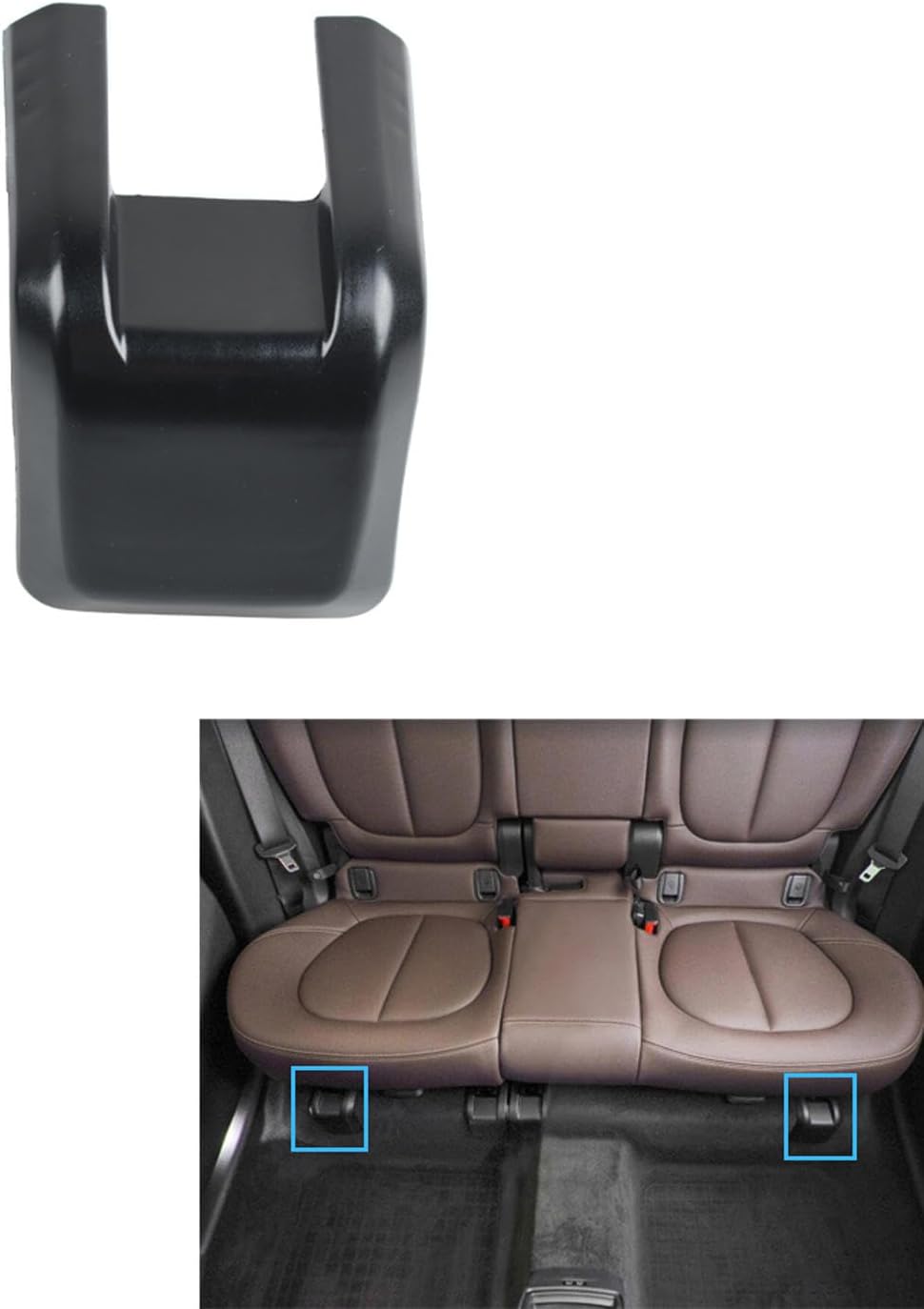 ZIRIA LHD RHD Car Rear Seat Rail Sliding Track Bonnet Trim Cover,for BMW X1 X2 2 Series F48 F49 F39 F45 2016-2021
