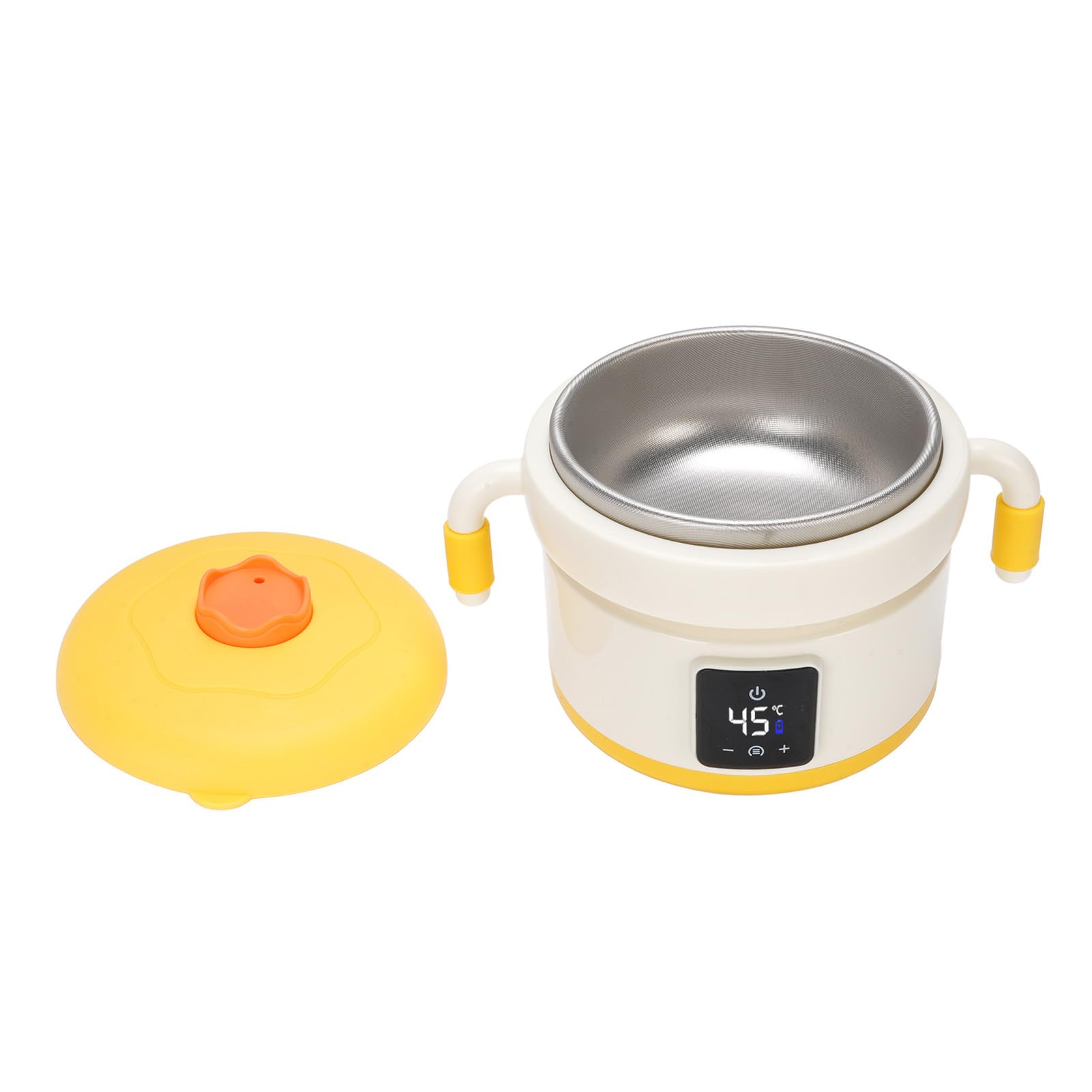 Ciotola Termica Riscaldante per Bambini, Scalda Pasti Ricaricabile 4500mAh, Acciaio Inox 316, 21x10.8cm - Controllo Temperatura Intelligente, Sicuro e Portatile per Alimentazione