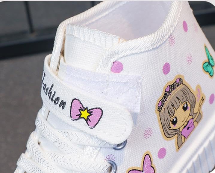 Girls Lovely Toddler Little Kid Canvas Shoes Slip On Sneakers Soft and Durable3