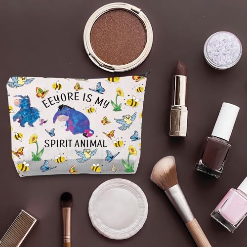 PLITI Eeyore Gift Funny Eeyore Lover Gift Eeyore is My Spirit Animal Eeyore Makeup Bag Cartoon Character Fans Gift (Spirit Animal eey bagU) - Image 4