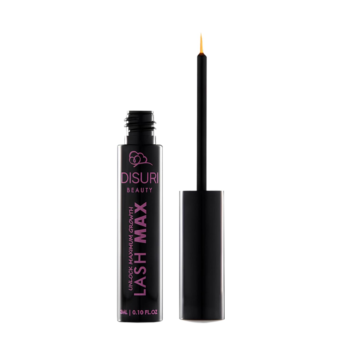 DISURI Beauty Lash Max Eye Lash Serum Growth (3ML) - Perfect for Everyday Use - Waterproof Eye Lash Serum with Advanced Formula - Safe and Gentle - Get Thicker and More Defined-Looking Lashes