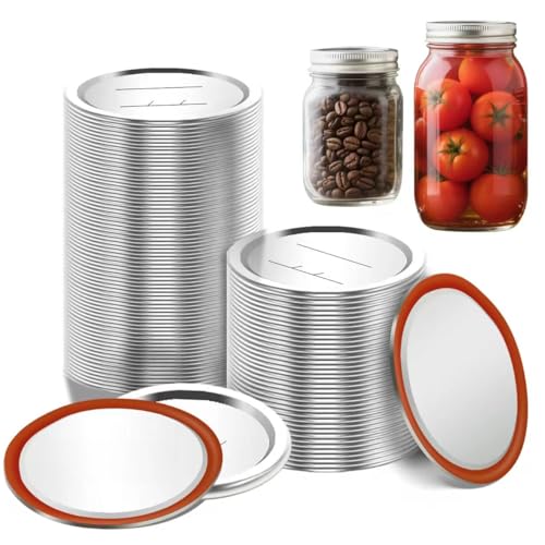AUUTI 100pcs Mason Jar Lids-Canning Lids