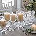 Clear Glass Candle Holder Set of 3,Elegant Pillar Taper & Tealight Candlesticks Set for Dinner Table Wedding Party Home Decor