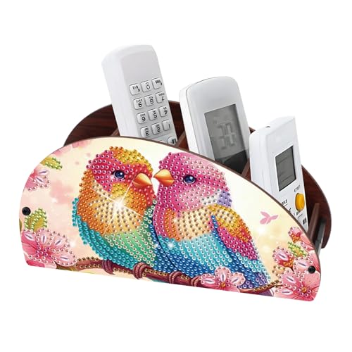 Image of MVVMTOP Diamond Painting Kits Organizer Box, Diamond Art DIY Bird Design Special Shape Diamond Partial Mosaic Handmade Making Kit Organizer Box, Home Dining Living Room Tabletop Art Decoration