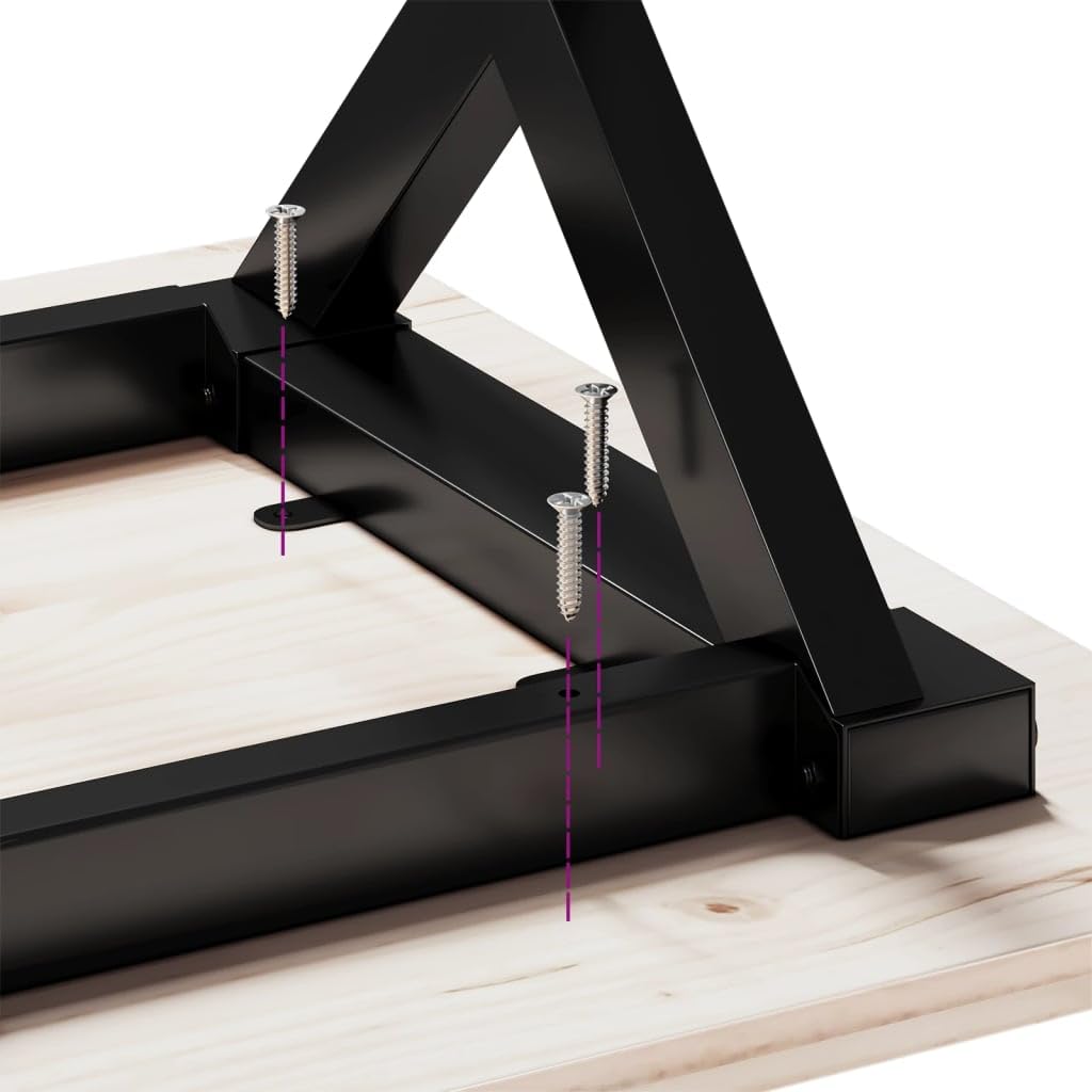 vidaXL Patas de Mesa de Comedor Estructura X Acero 80x40x73 cm, Pata de Mesa Auxiliar, Pata de mesita Auxiliar, Pata de Mesa de Metal