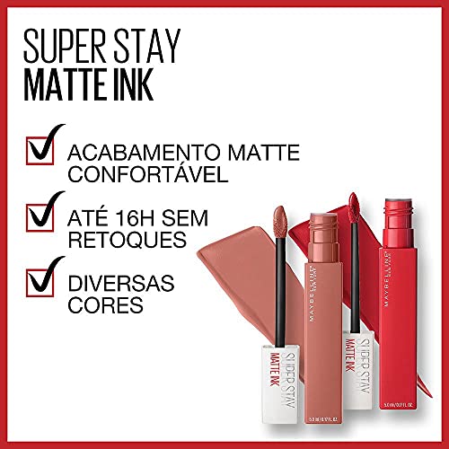 Image of Maybelline New York Super Stay Matte Ink Liquid Lipstick, 25 Heroine, 5g