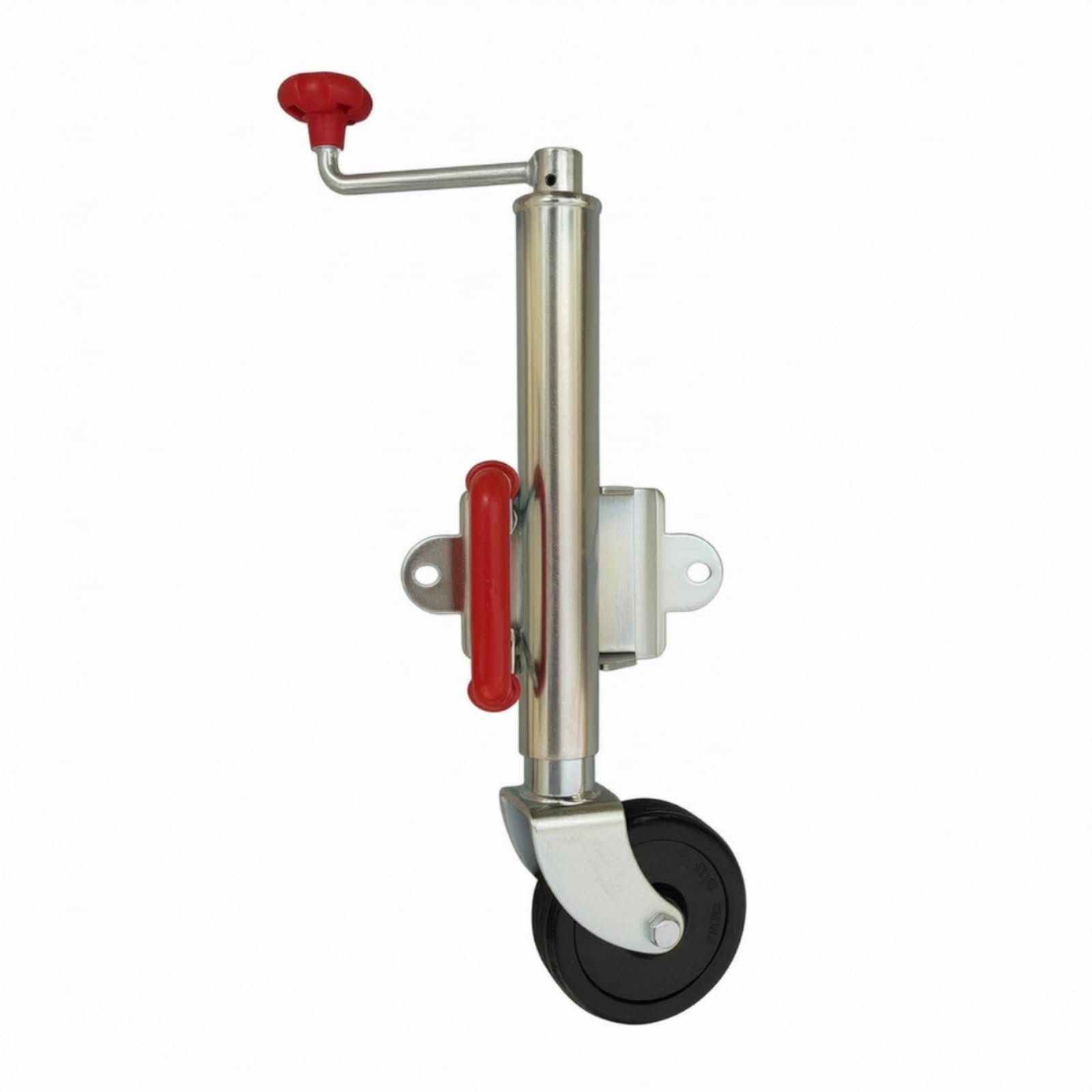 Qianly Remolque con Rueda Anticorrosión Rueda Guía con Soporte Giratorio Compacto para Caravanas, 6 Pulgadas