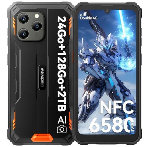 Blackview BV5300 Plus(24GB+128GB) Outdoor Handy Ohne Vertrag 6580mAh Akku, 6.1' HD+, Android Outdoor...