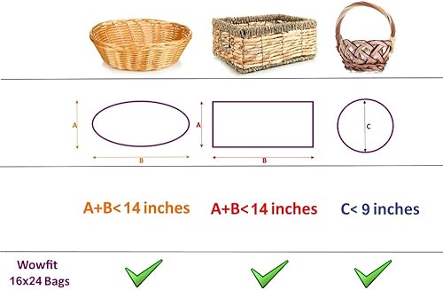 Miniatura 2 de Wowfit Bolsas para violonchelo, 10 bolsas de celofán transparente de 16 x 24 pulgadas, perfectas para regalo, regalos, botellas de vino, noviasbaby