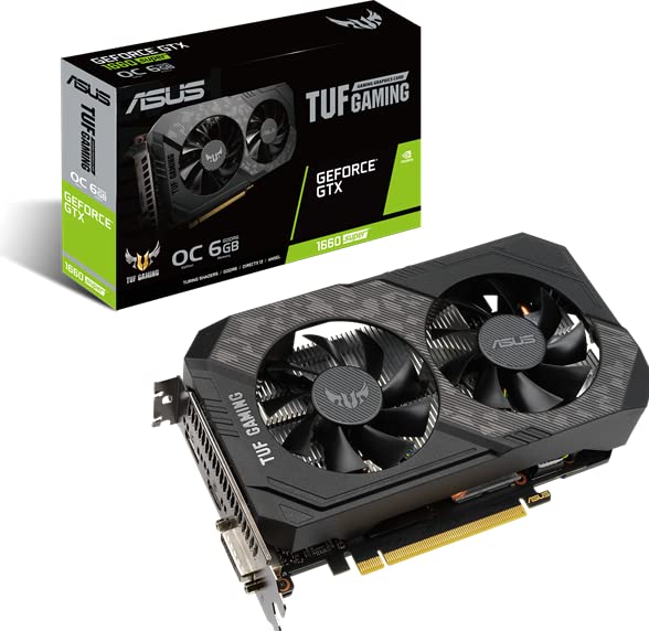 ASUS TUF Gaming Video Card - GeForce GTX 1660 Super, 6GB GDDR6,...