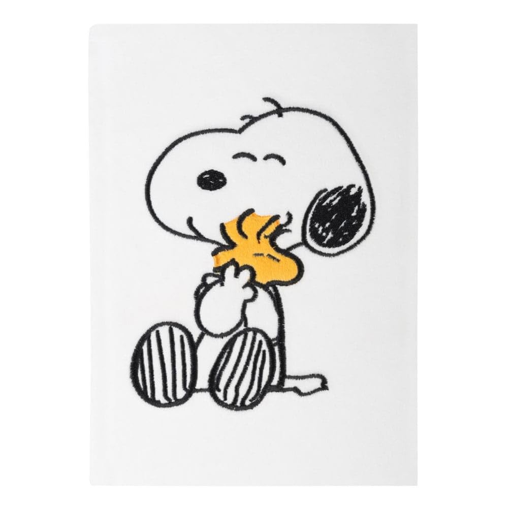 Grupo Erik A5 Notebook Hardback - Snoopy Stationery | Plush Cover, Bullet Journal Dotted Note Book, Dotted Notebook A5 Sketchbook | Snoopy Gifts For Dog Lovers