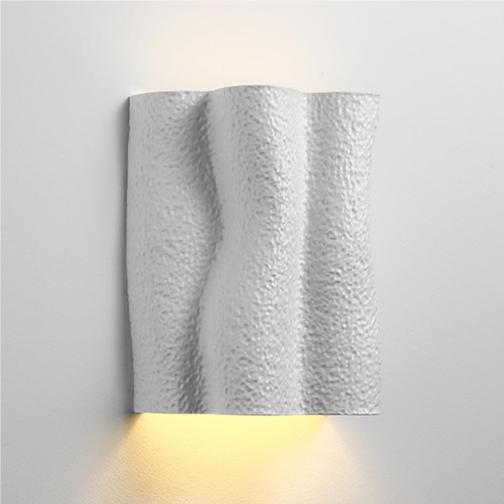 DFHEsdfD Wall Lights, Half-Cylinder Tree Root Design Up Down Wall Light for Stairs Hallway Bedroom Entryway Porch E26/E27 Base(Gray)