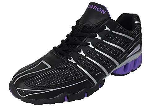 Location - absorción de choques formadoras actual carrera gimnasio zapato entrenador - Púrpura 36