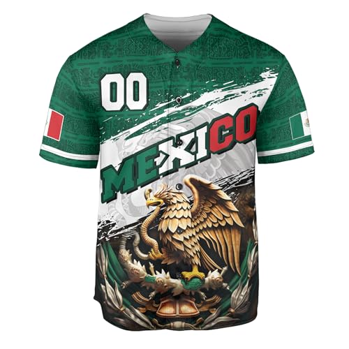 Custom Baseball Jersey, Mexico Baseball Jersey, Custom Mexico Jersey, Baseball Jersey for Men miniatura 4
