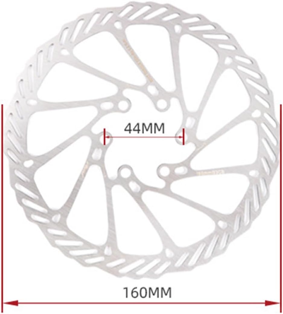 FukkeR Mountain Bikes Hydraulic Disc Brake Set Front & Rear 800mm/1400mm Mountain Bikes Disc Brakes Aluminum Alloy with Caliper PM/is Adapter and 160mm Rotors for BMX XC
