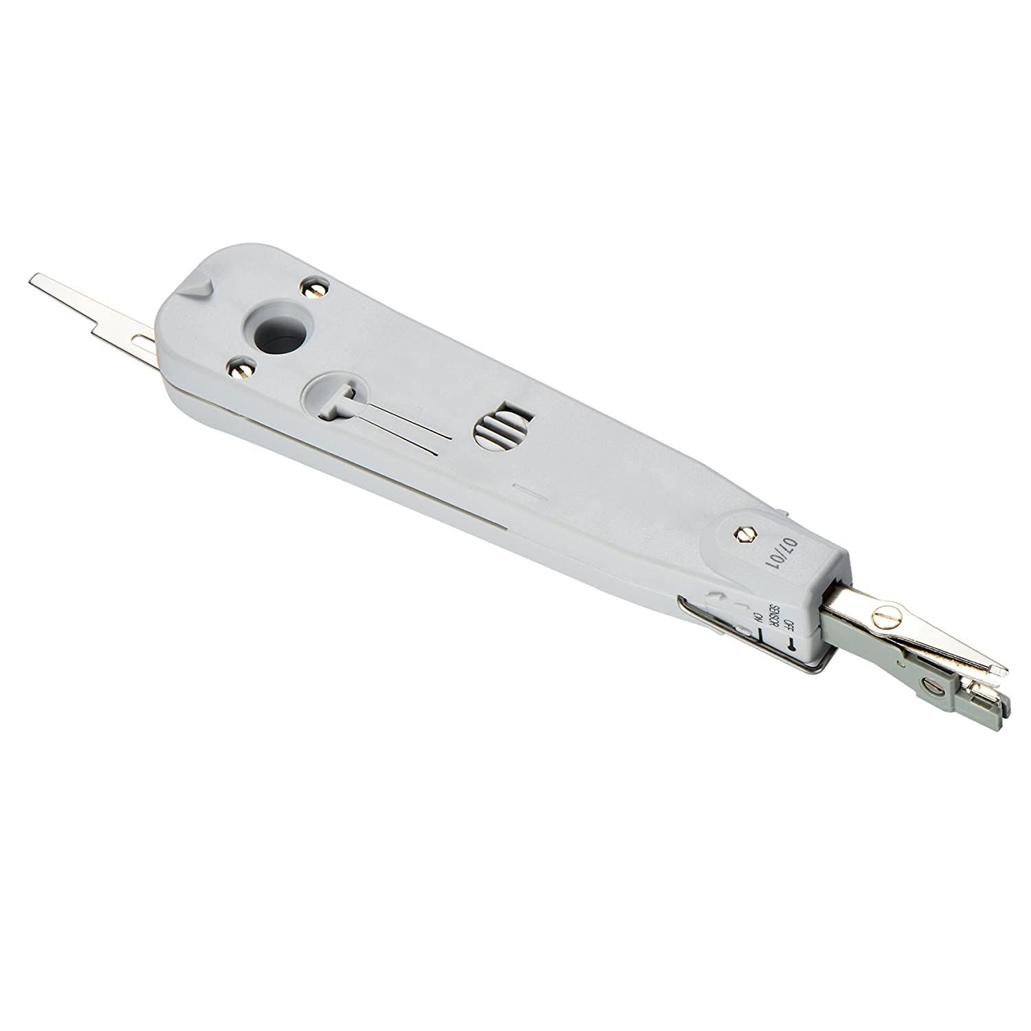 XIKKART Punch Tool Crimping tool Krone Tool Impact Punchdown Tool IO insertion Tool Ratchet Type for 110 krone type Amp Modules Telephone Krone Tool Kronning Telephone Wire Junction Box (Pack OF 1) 1
