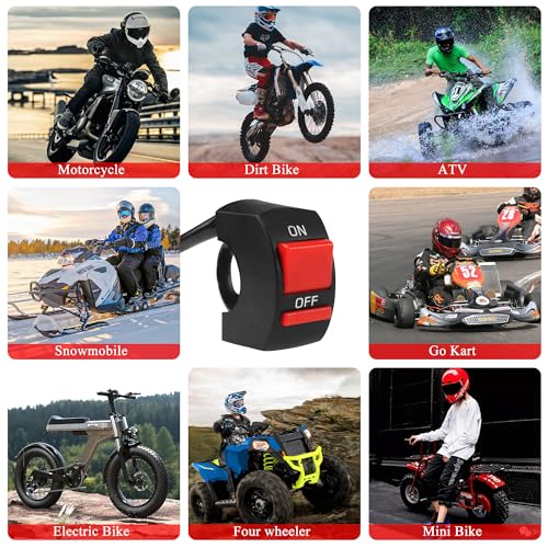 Image of 3PCS 7 /8 Dirt Bike Kill Switch for Predator 212cc Mini Bike | On Off 196cc 97cc Coleman CT100U CT200U BT200X Baja Warrior MB200 DB30 Motovox CRF50 XR50 TaoTao Coolster Apol