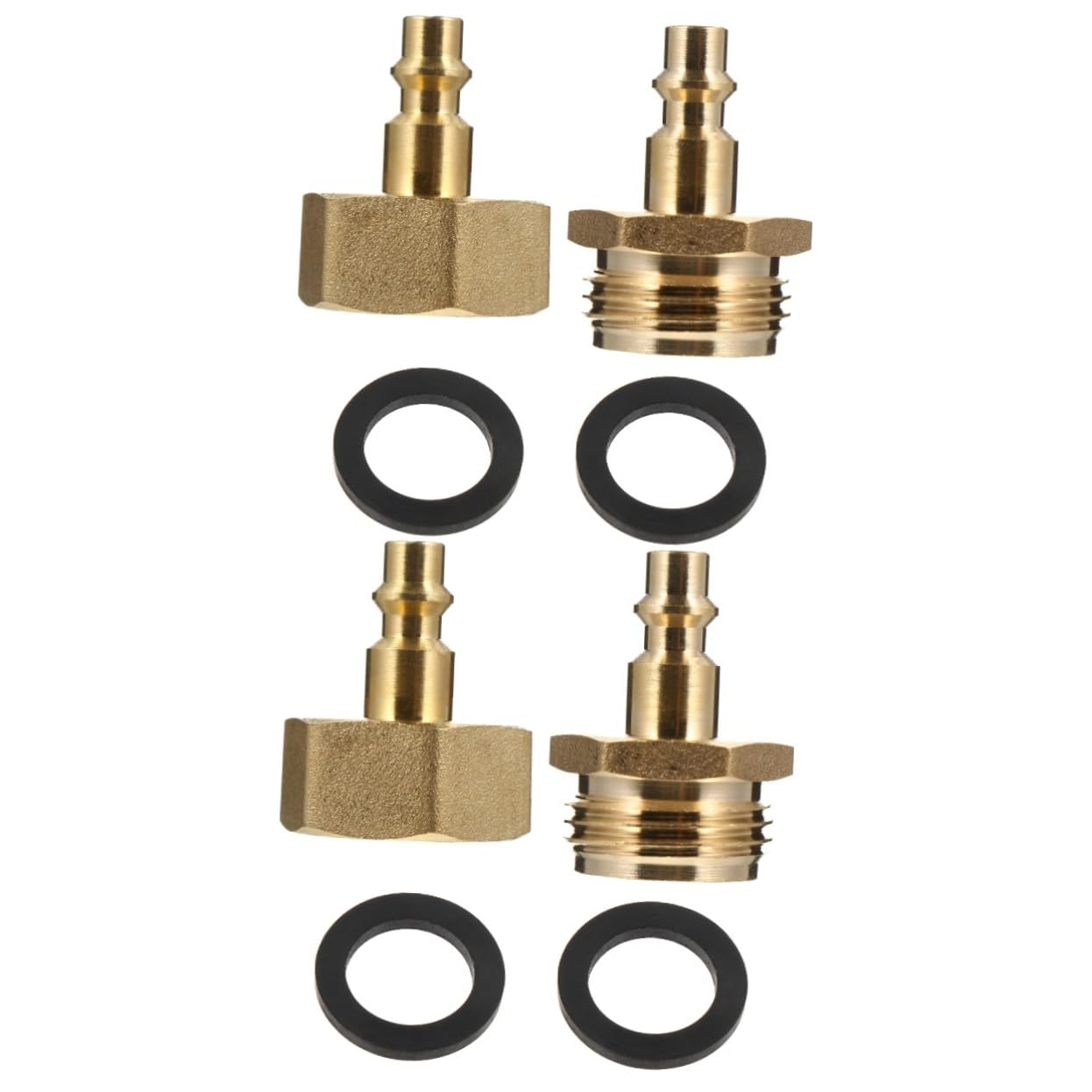 Adaptadores de grifo flexibles de rosca de hierro macho, juego de accesorios de conector de manguera, conectores de línea de aire, conectores rápidos, acoplador de aire y juego de enchufe, conector de