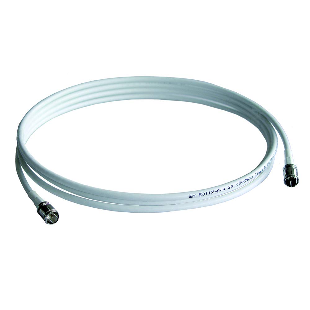 Wisi Câble De Données DS 26 0301 Avec Fiche Coudée F-Quick/WICLIC - Câble De Données Flexible Classe A > 85 DB - Pour DVB-T, DVB-T2, DVB-C, DVB-S