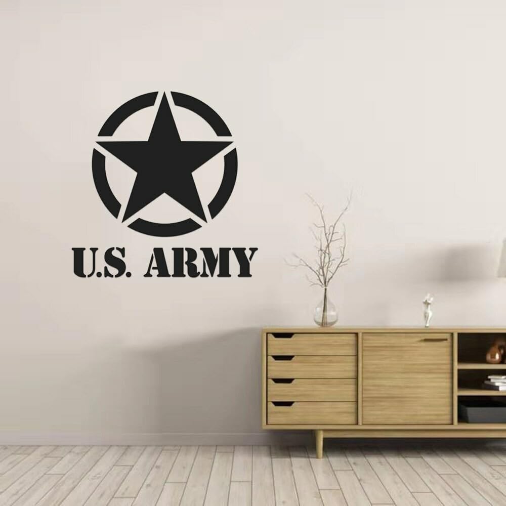 GADGETS WRAP Vinyl Sticker US Army Military Star Removable Wall Stickers Wall Decal