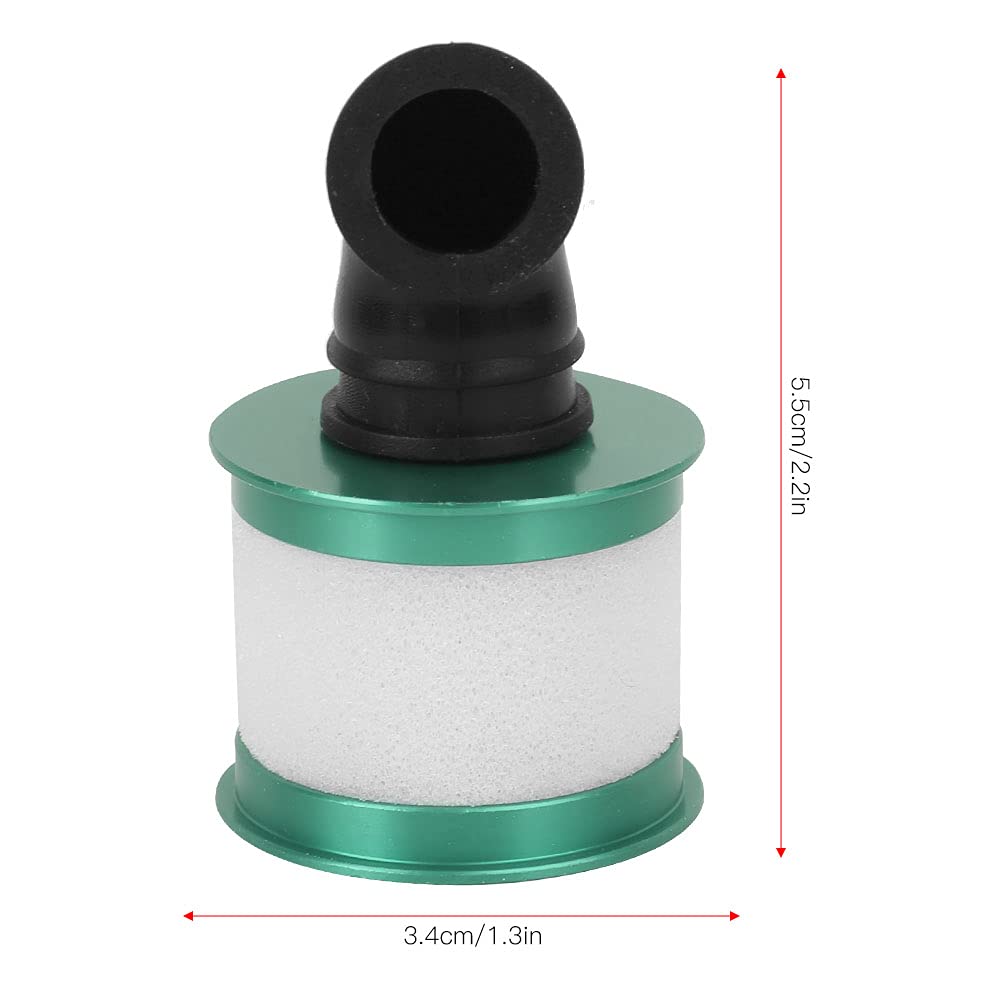 Pilipane RC a ir Filter Replacement Part for HSP 94122/941188 1/10 RC Car Aluminum Alloy Sponge Black Silver Green Red 5 5x3 4cm 21g 1pcs (Green)