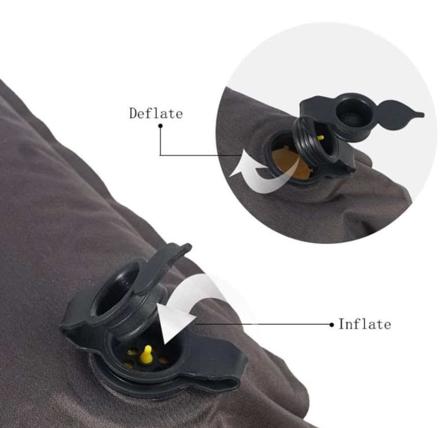 Luminexia Oreiller Gonflable de Camping pour Adultes Enfants,Oreiller de Plage Ultraléger,Coussin de Voyage Confortable et Ergonomique,Auto-Gonflant avec Sac de Rangement,pour Randonnée,Pêche