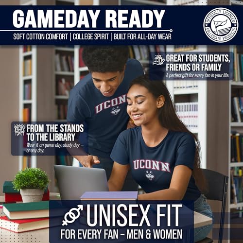 Image of NCAA Gameday Cotton T-Shirt for Men and Women | Officially Licensed NCAA Tee - Preshrunk Ring-Spun Cotton - Screen-Printed Team Logo