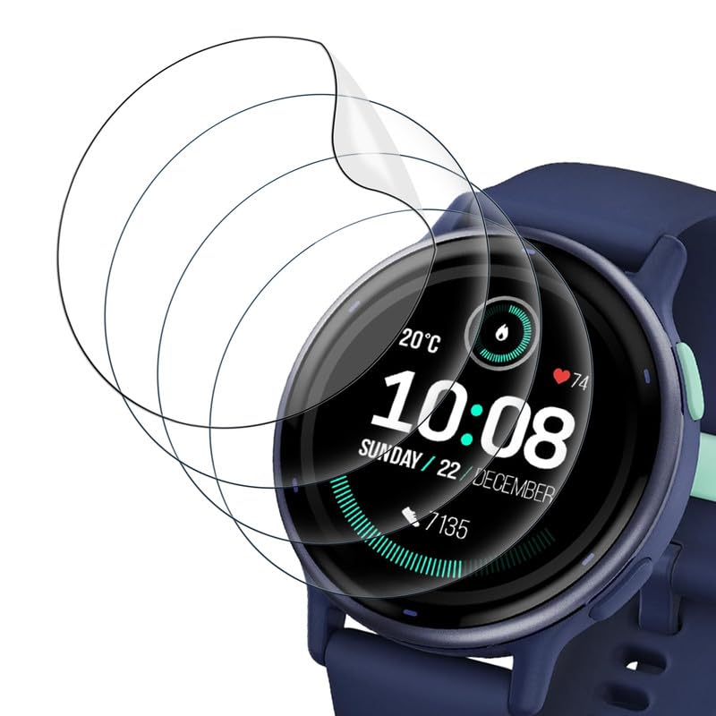[4 Stück] Schutzfolie für Garmin Vivoactive 5 Weich TPU Glasschutzfolie Extra Kratzfest Displayfolie Garmin Vivoactive 5 Folie Leicht Anzubringen Anbringen Ohne Blasen Panzerglas Displayschutz