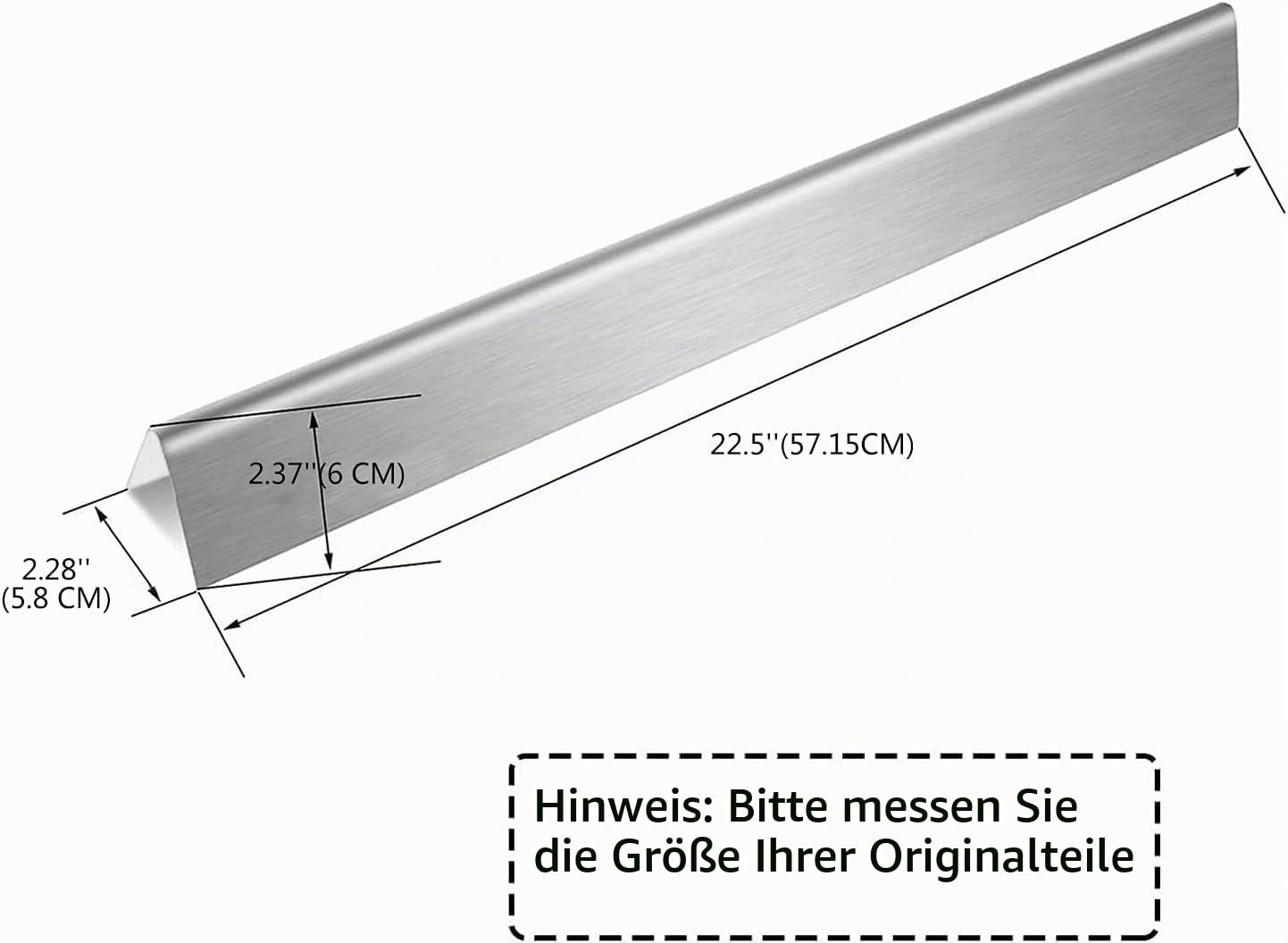 GFTIME 7537 Flavorizer Bar und 7508 Brenner für Weber Spirit E310/320 (2007-2012), mit Seitlichen Knöpfen, Edelstahl Ersatzteil Spirit 700/900