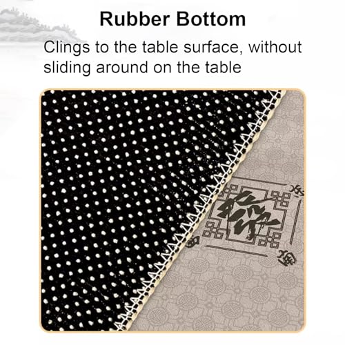 Tapete para mesa de Mahjong con bolsa de almacenamiento miniatura 5