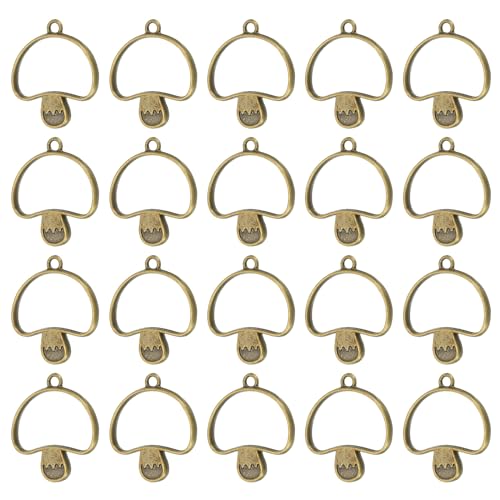 Pendentifs champignon à dos ouvert pour réussir vos inclusions de résine