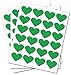 100 cuori verdi – Adesivi rimovibili impermeabili resistenti adesivi in vinile – tagliati digitalmente sulla forma dell’adesivo – Dimensioni 50 mm
