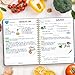 LuBudingJoy Blank Recipe Book to Write in Your Own Recipes, Full Page Sprial Hardcover Personal Recipe Organise, Recipe Journal Hold 140 Recipes(Blue)