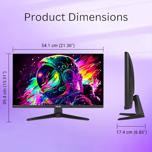 Image of ASUS TUF 24 inch FHD IPS Gaming Monitor, 144Hz, LED Display, 1ms, Adaptive-Sync, 125% sRGB, ELMB Sync, Variable Overdrive, DisplayWidget Center, HDMI, DisplayPort, Speakers, Flicker Free, Wall Mountable